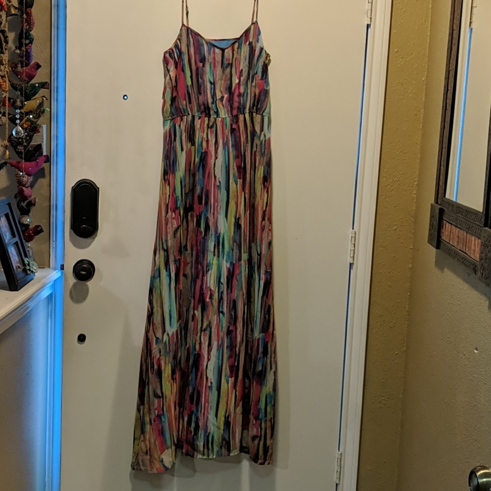 A Jack maxi multi colored pattern dress.